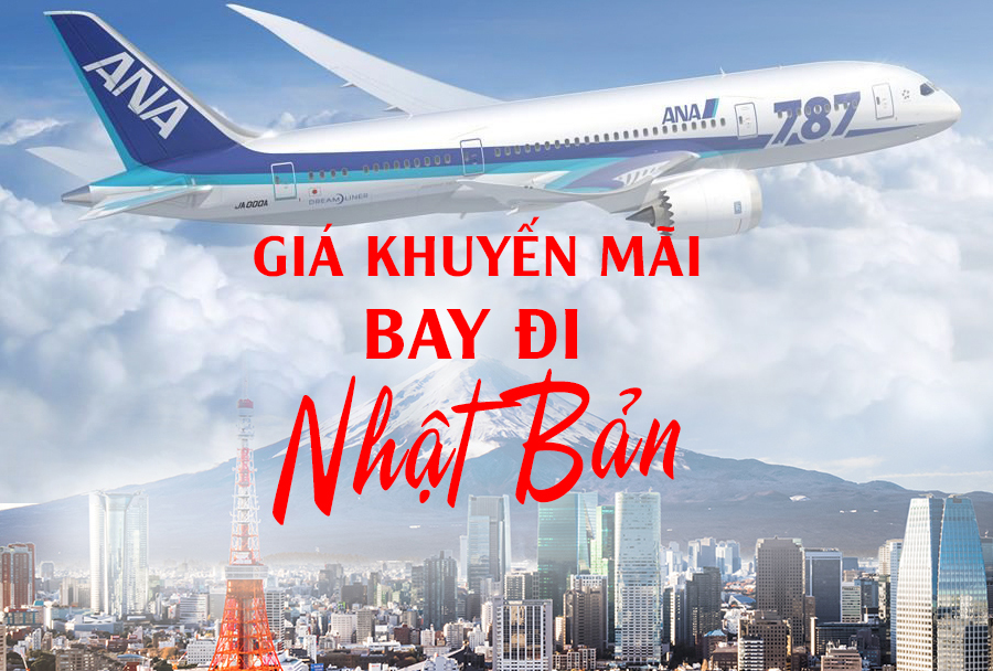 ANA khuyến mãi vé bay đến Nhật Bản 